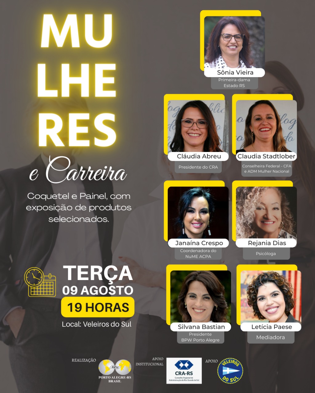 CRA-RS apoia evento sobre Mulheres e Carreira em Porto Alegre 